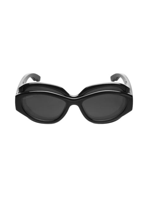 Superbusy Round Sunglasses  in Black
