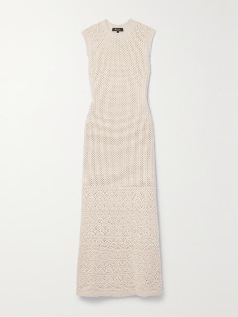 Engadin Pointelle-knit Cashmere Maxi Dress