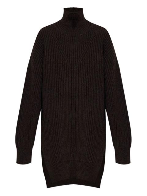 ribbed turtleneck sweater