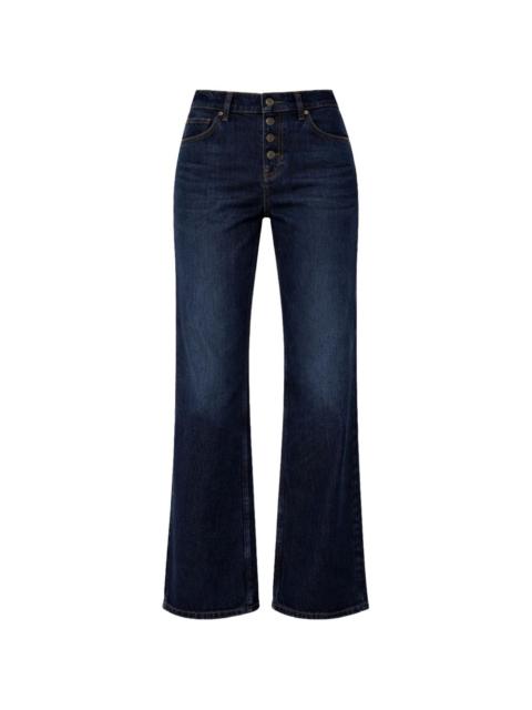 button-embellishment jeans