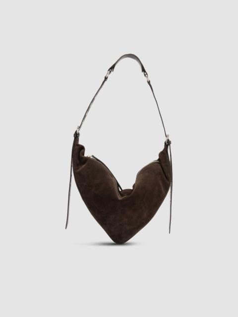 Trayana Ristretto Suede and Nappa Leather Crossbody Bag
