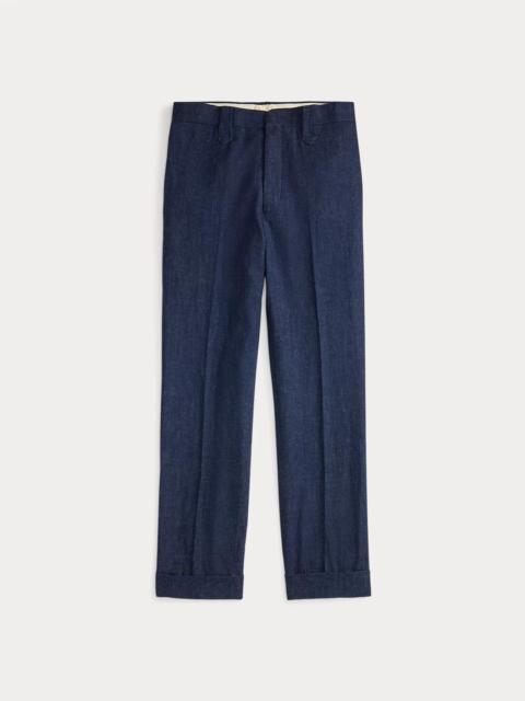 Slim Fit Denim Western Trouser