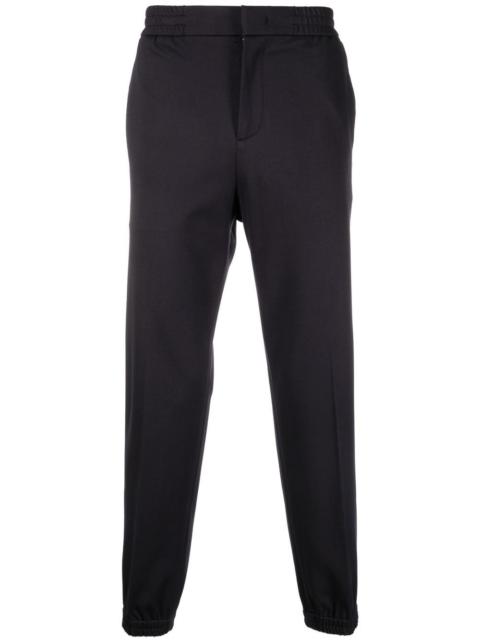 mid-rise tapered trousers