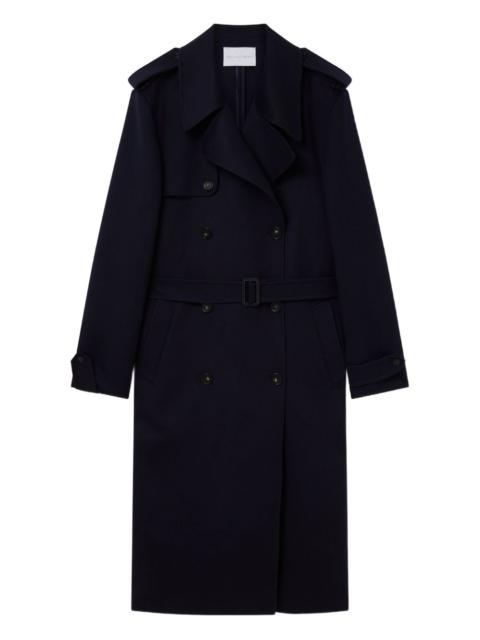 double-breasted trench coat