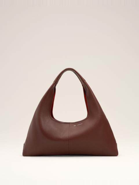 BURGUNDY SUPPLE LEATHER ETIENNE SHOULDER BAG