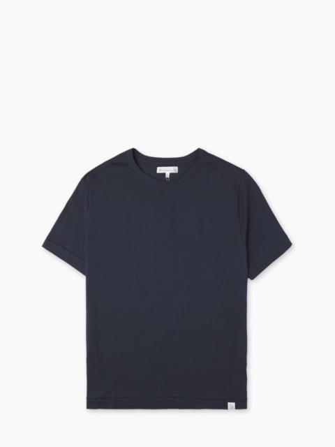 MERZ B. SCHWANEN PIMATEE01 TEE DARK NAVY