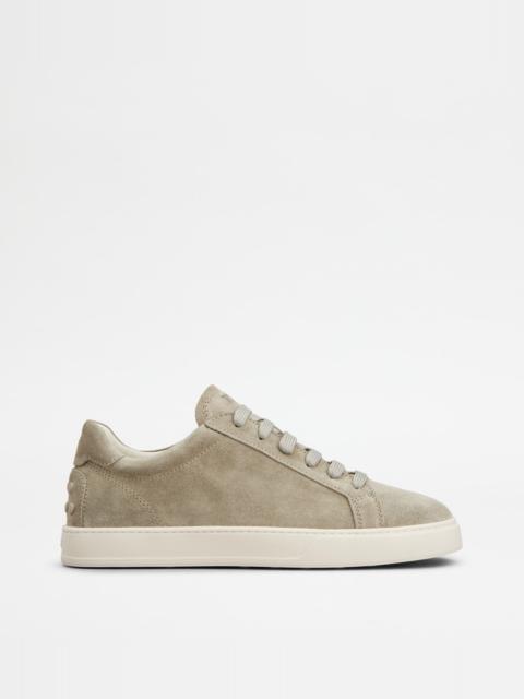 SNEAKERS IN SUEDE - BEIGE