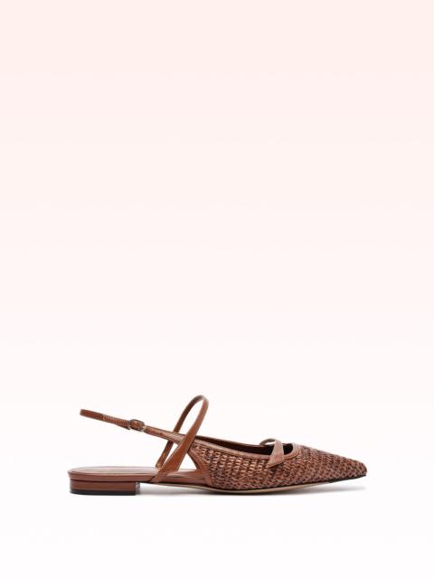 TITA RAFFIA FLAT CHOCOLATE