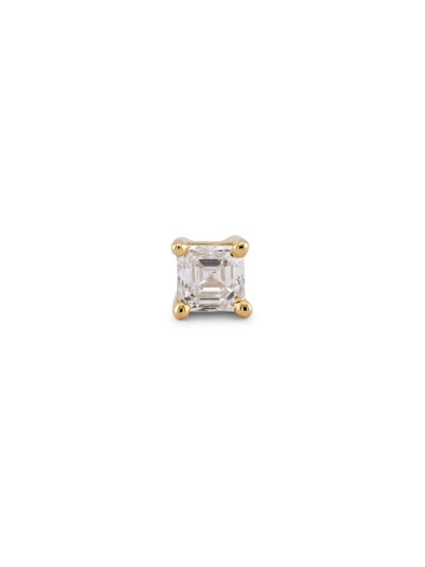 LAB-Created Asscher Luster Stud