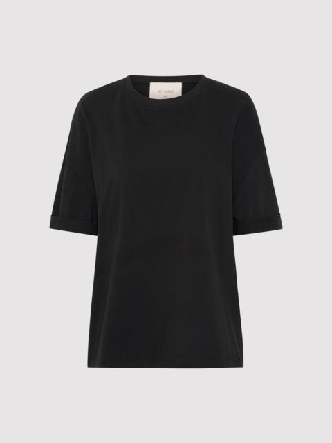 Organic Cotton Relaxed Tee - Black