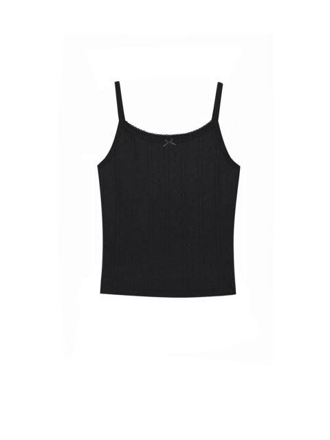 The Picot Tank Regular Black