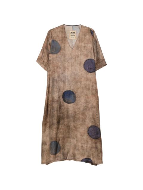Apostle spot V-neck dress