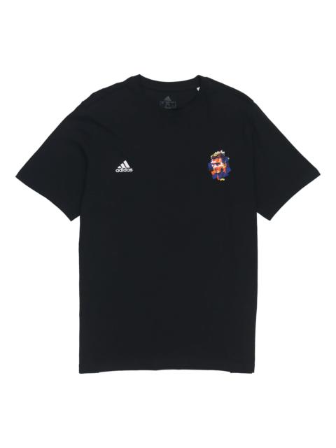 Men's adidas Beckham G T Athleisure Casual Sports Alphabet Round Neck Short Sleeve David Beckham No.