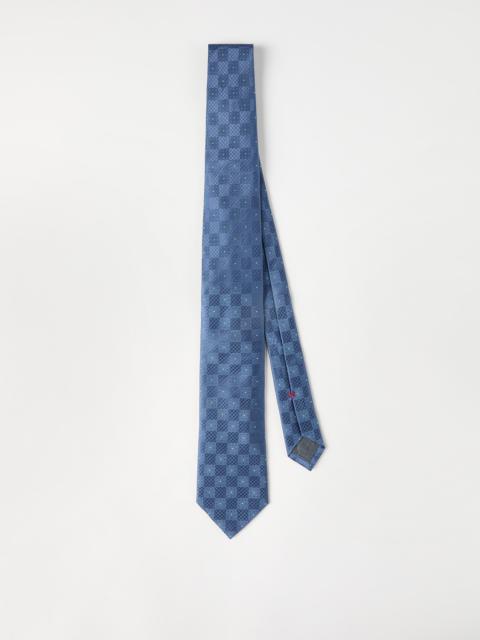 Silk textured pattern tie