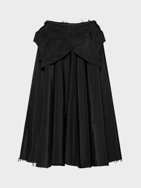 Taffeta Midi Skirt