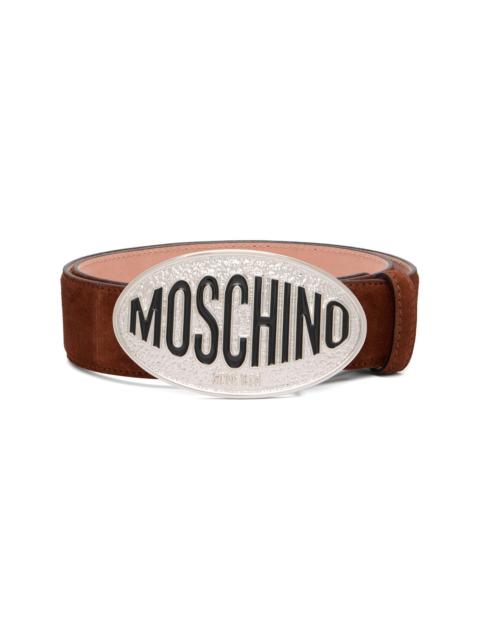 Brown Logo Hardware Belt