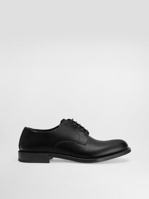 Brushed calfskin derby