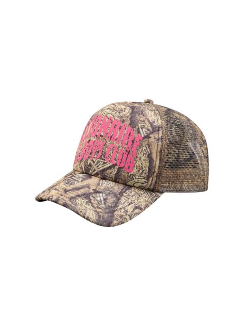 DIAMONDS & DOLLARS TREE CAMO ARCH LOGO TRUCKER CAP