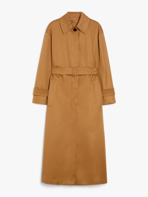 PISTOIA Water-repellent gabardine trench coat
