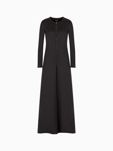 SILK JUMPSUIT WITH EMBROIDERED DETAILS