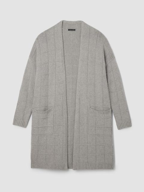Cotton & Recycled Cashmere Long Cardigan