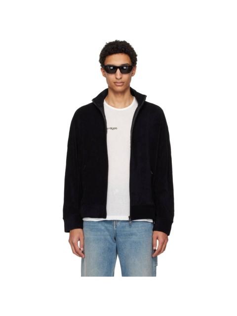 Black Spongy Track Jacket