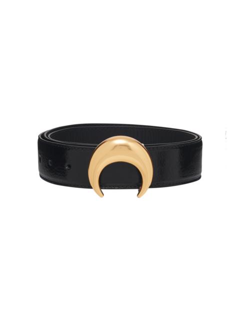 Vegetable Leather Moon Buckle Belt