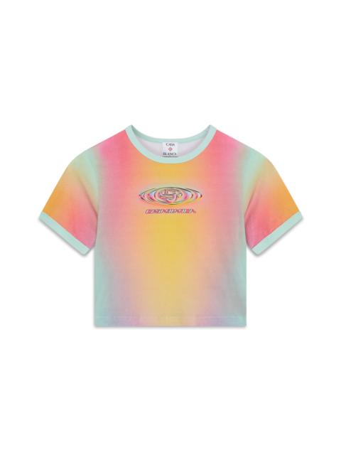 Glass Gradient Printed Baby Short Sleeve T-Shirt | Casablanca Paris