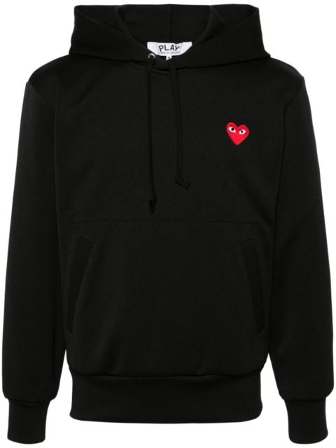 heart-print pullover hoodie