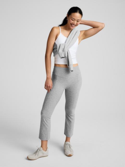 Spacedye Pintuck Kick Flare High Waisted Pant