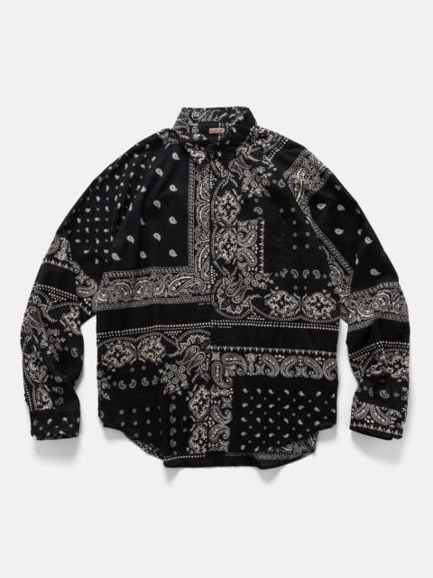 Gauze RAT BRAND Bandana Patchwork Raglan Shirt Black