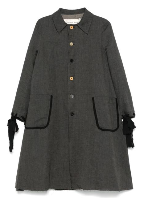 single-breasted trench coat