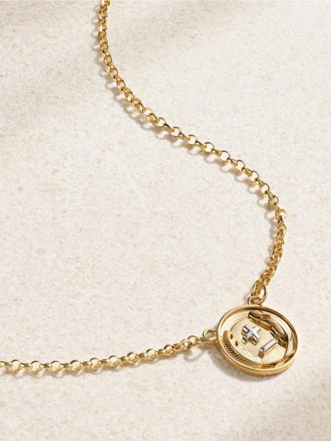 Vivacity Stationary 18-karat Yellow And White Gold Necklace