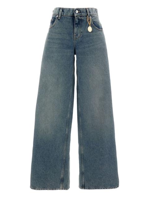five-pocket wide jeans