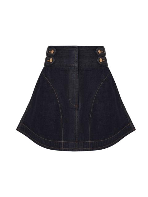 DENIM CARGO MINI SKIRT