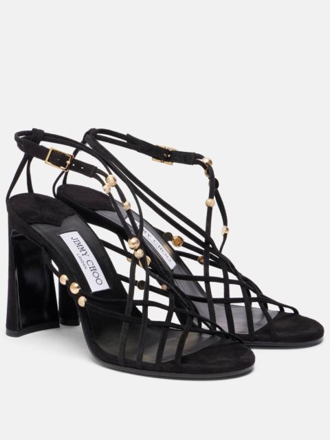 Felice 95 embellished suede sandals