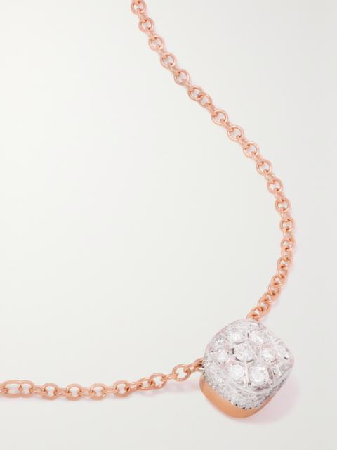 Nudo 18-karat Rose And White Gold Diamond Necklace
