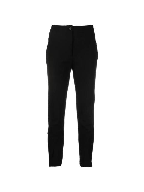 Slim-fit high-waisted trousers