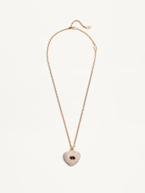 COEUR ROYAL NECKLACE IN METAL, ENAMEL AND SWAROVSKI® CRYSTALS