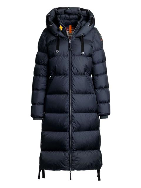 Panda hooded long puffer coat