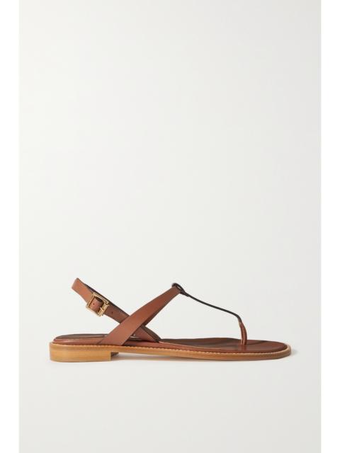 Hata Leather Slingback Sandals