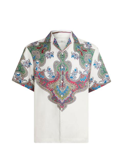 paisley-print shirt