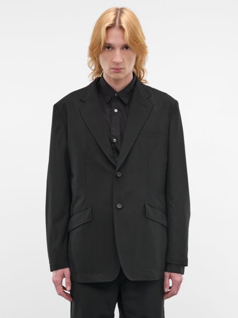 Black Wool Tailored Blazer