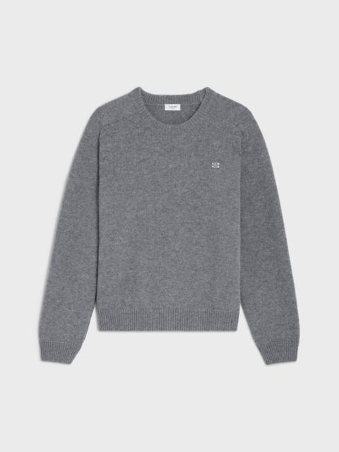 triomphe crew neck sweater in wool and cashmere