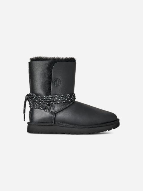 ® Women's Bailey Tie Leather Sheepskin Classic Boots in Black