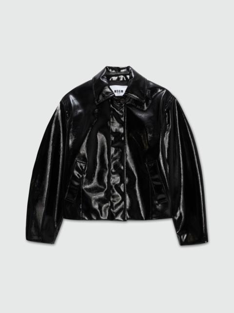 Black vinyl jacket