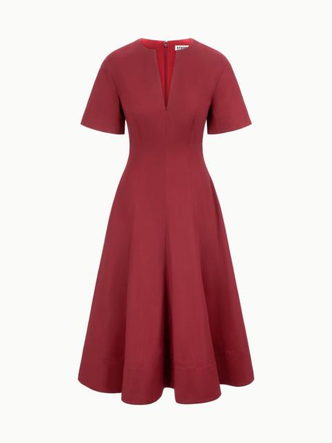 STAUD FRANCES DRESS SANGRIA
