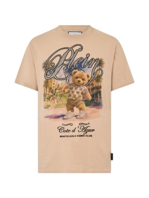 teddy tennis round-neck T-shirt