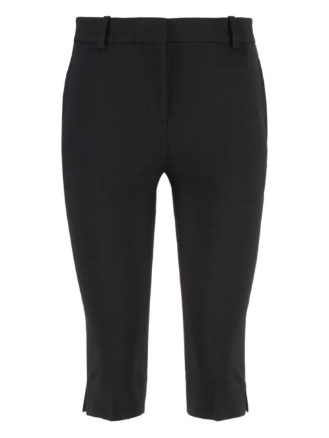 crepe-texture bermuda shorts