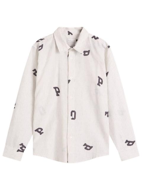Pop Trading Company Letters Striped POP Shirt